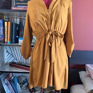 Dynamite Ochre Yellow Dress